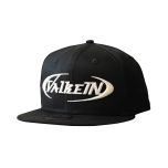 ValkeIN Embroidery Flat Cap - Black / White logo